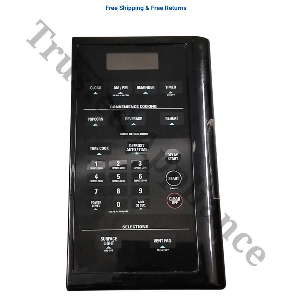 Samsung Microwave Control Panel Console DE72-70192 Black