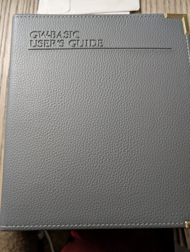 GW-BASIC 3.11 Binder Set–Programming Manual & 5.25" + Floppy Disk (1987, Sealed)