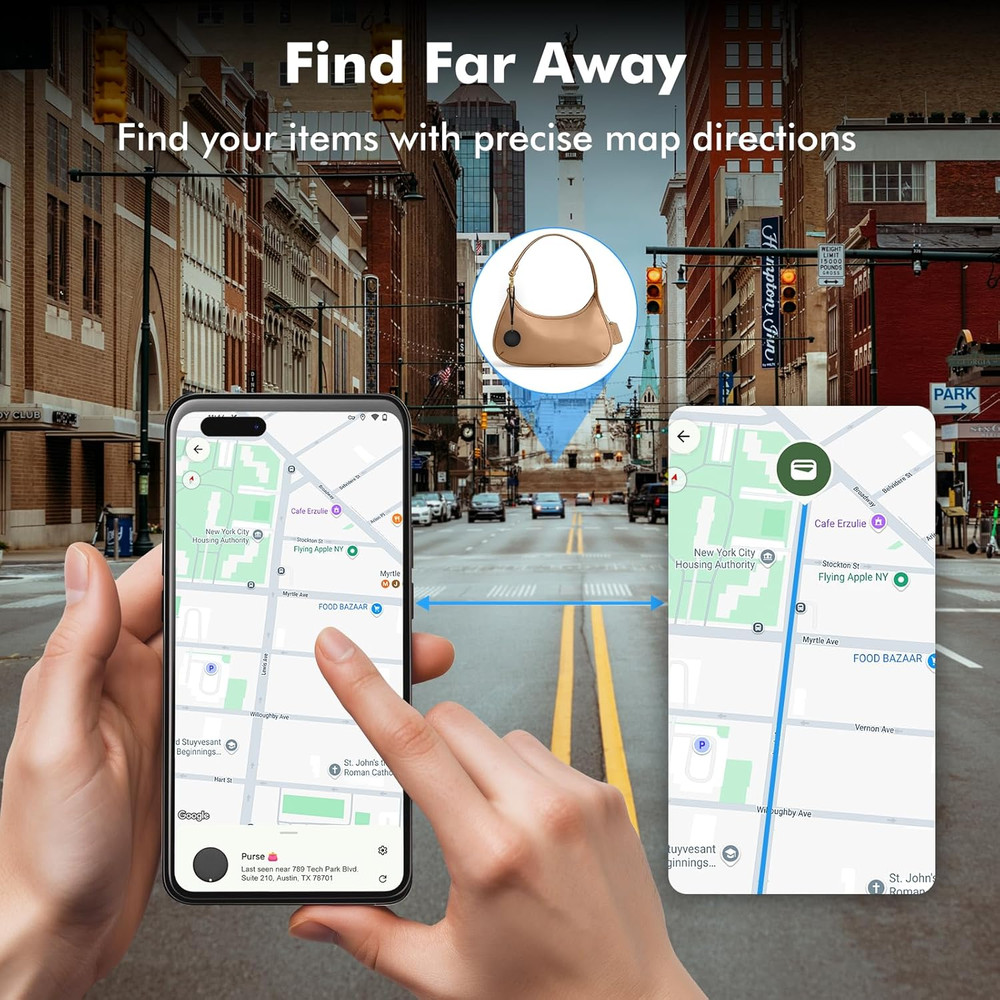 Android Air Tracker 4 Pack, Bluetooth Tracker for Android, Works with Google Fin