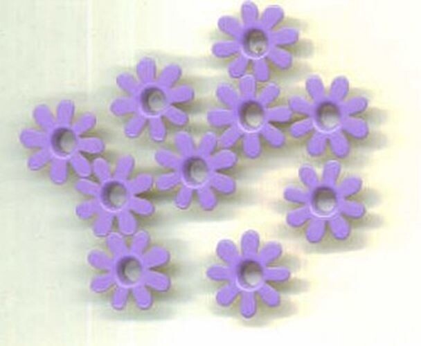 Lavender Crazy Daisy Flower Eyelets Set