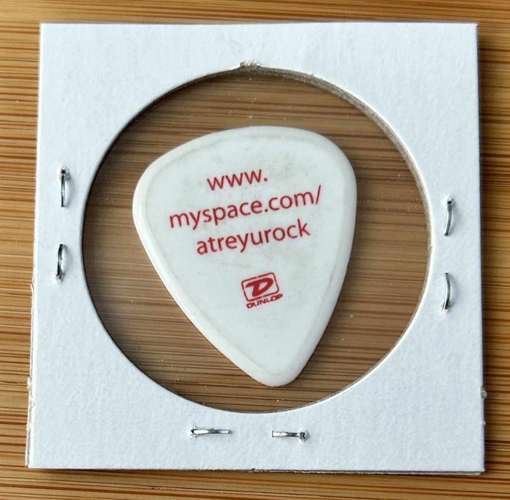 Atreyu Myspace Tour Guitar Pick - White/Red