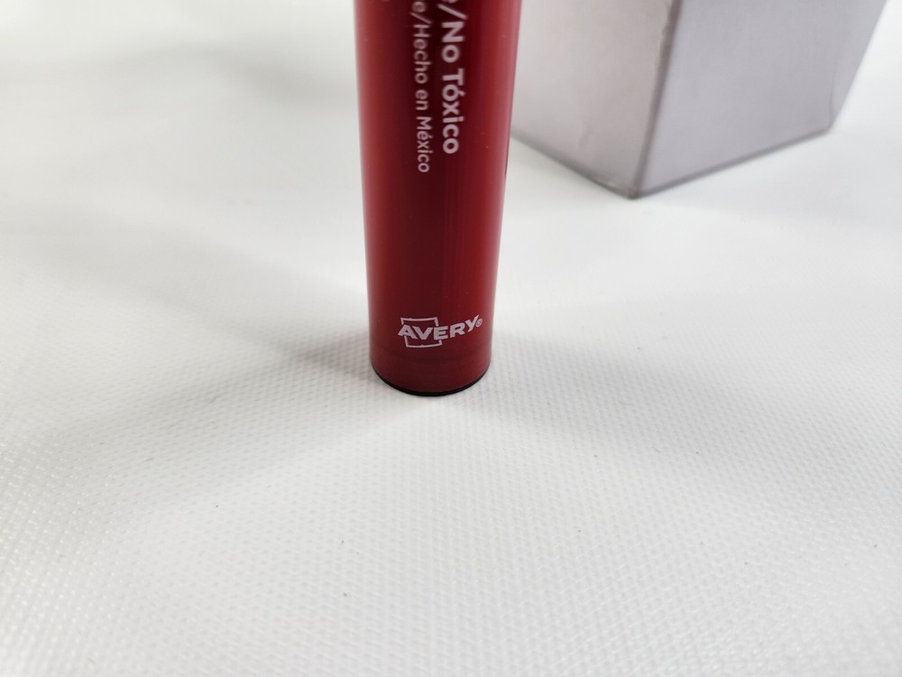 12 Pack Carter's Red Permanent Large Markers Chisel Tip Box Avery 27177