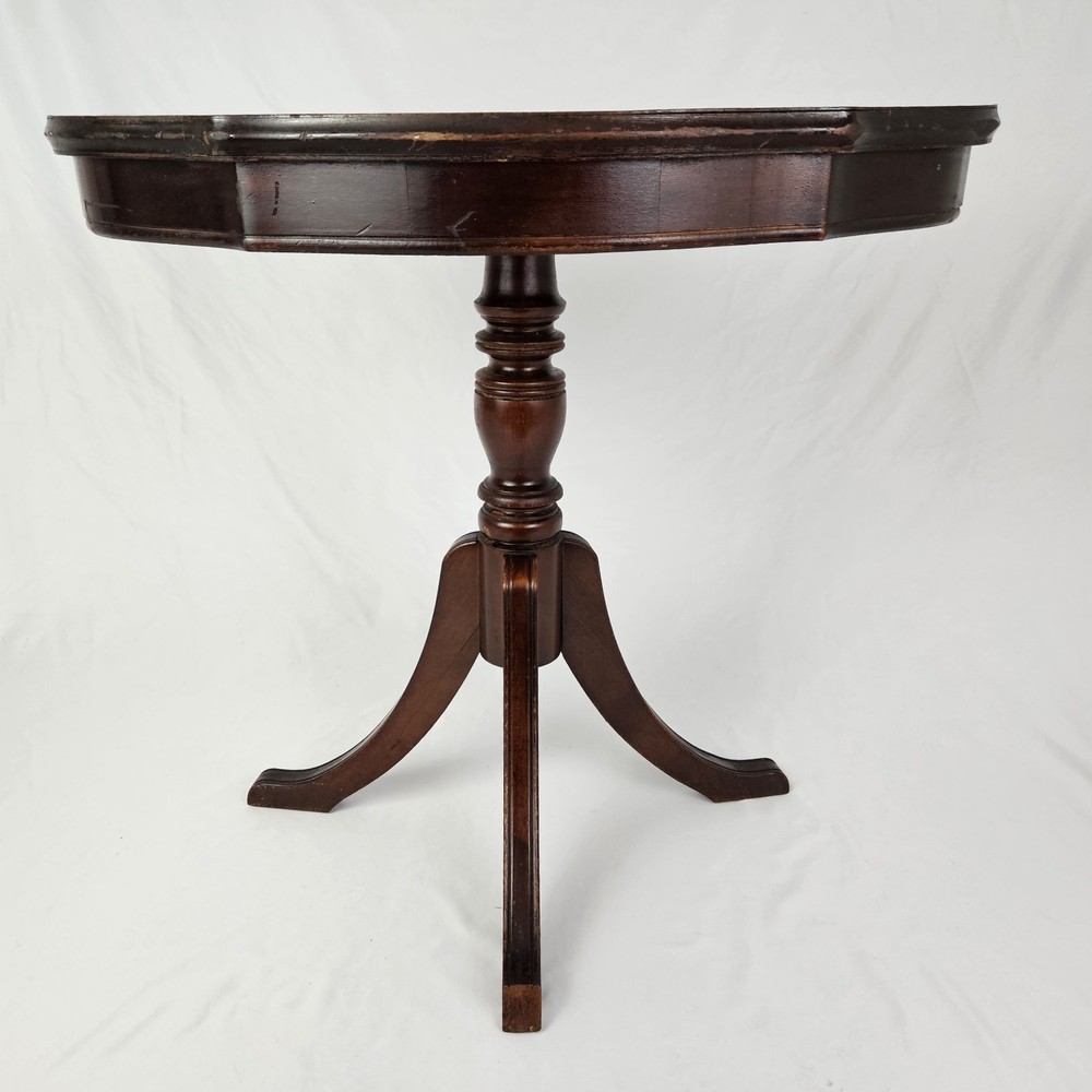 Vintage Mahogany Console Table Half Moon Duncan Phyfe Style