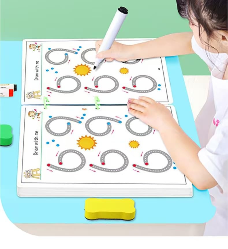 Scribble Smart Workbook, Handwriting Practice Workbook, Pen Control 01-04 Set