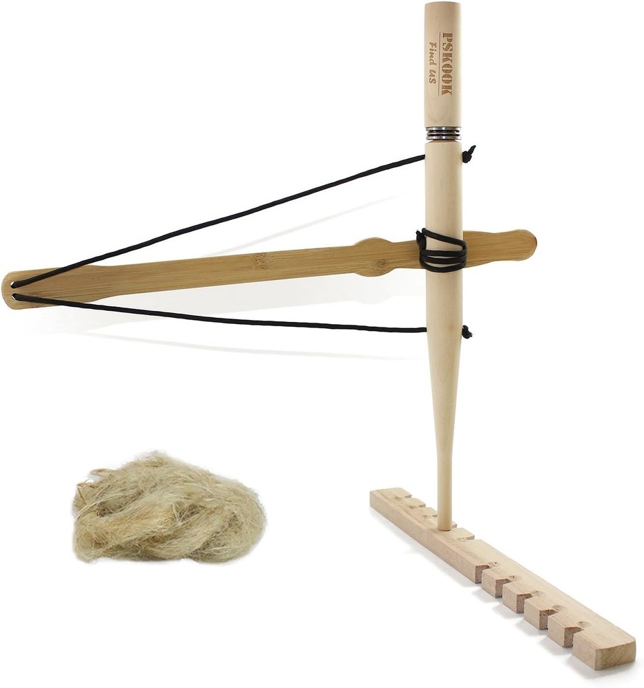 Complete Bow Drill Kit with Bamboo Fire Starter for Scouts & Adventurers