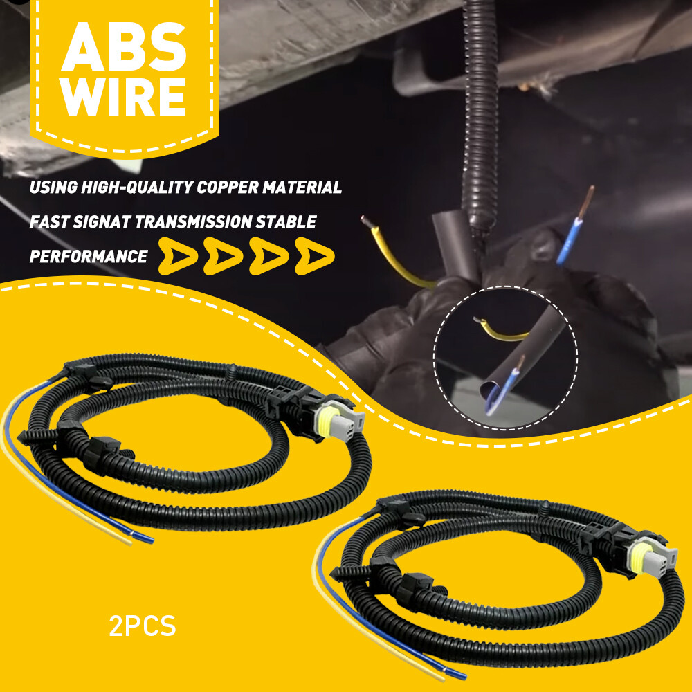 2PCS ABS WHEEL SPEED SENSOR WIRE HARNESS FRONT LEFT/RIGHT FOR 00-15 CHEVY IMPALA