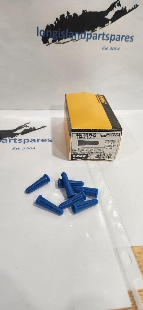 Bantam Plug Mechanical Anchor, 1" L, Plastic, ***1000 pcs***