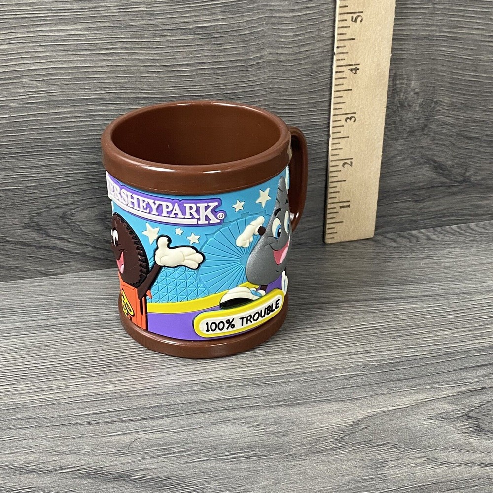 Hershey Park 3D Plastic Brown Vintage Coffee Tea Cup Mug