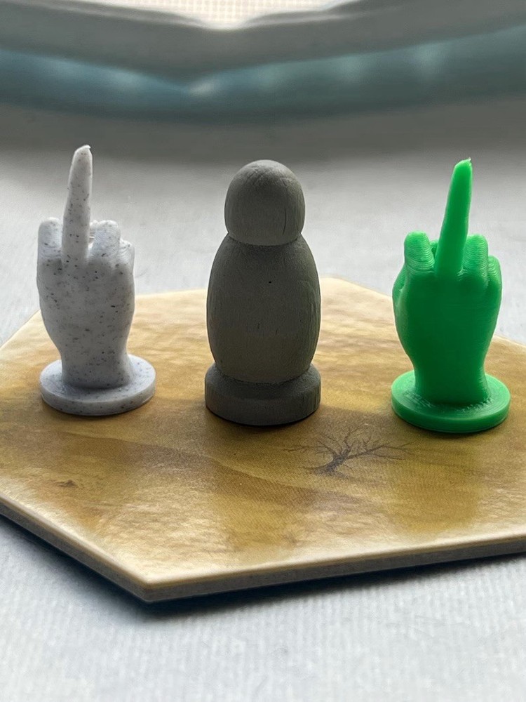 Catan Robber Middle Finger Replacement Piece