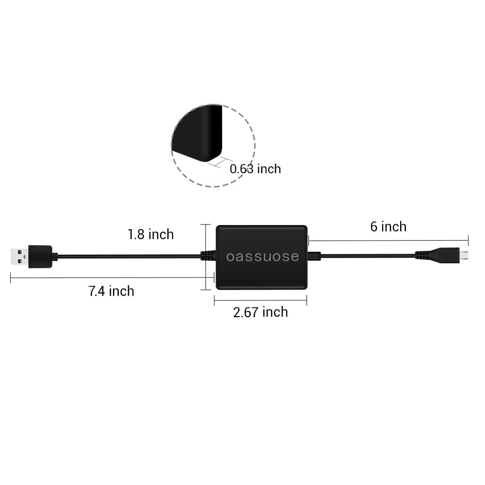 USB Power Cable for Fire TV Stick Powers via TV USB Eliminates AC Adapter