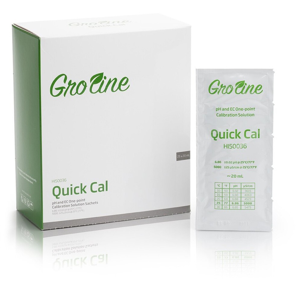 Hanna Quick Calibration Solution for pH and EC Meters (25 x 20 mL sachets)