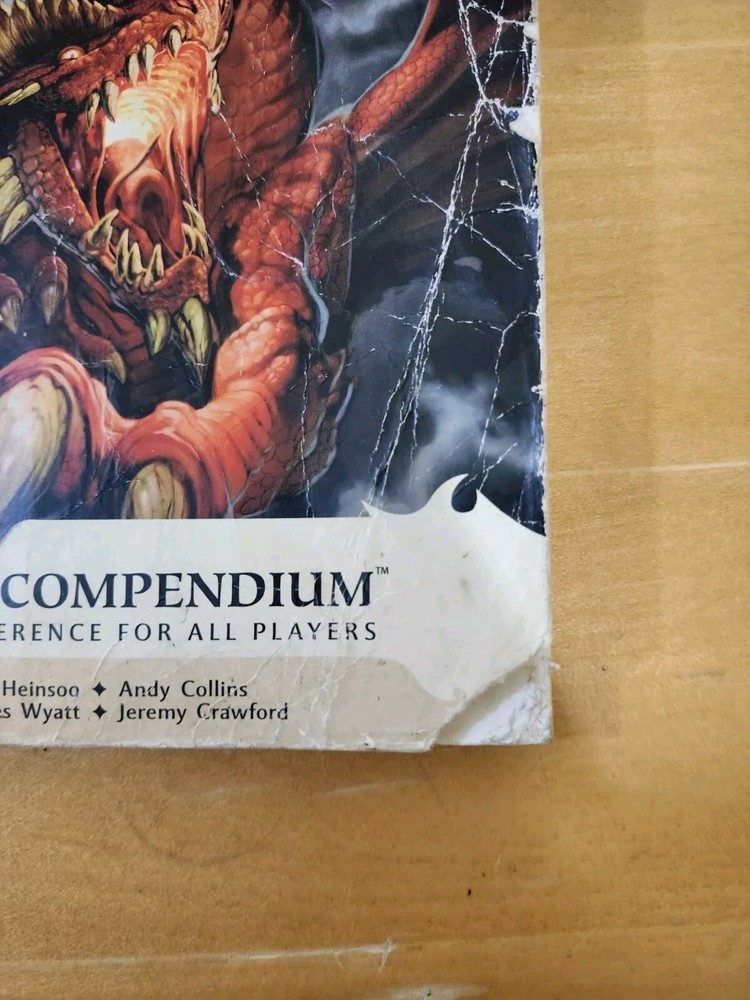 Dungeons & Dragons Essentials Rules Compendium Hardcover D&D 4e Worn