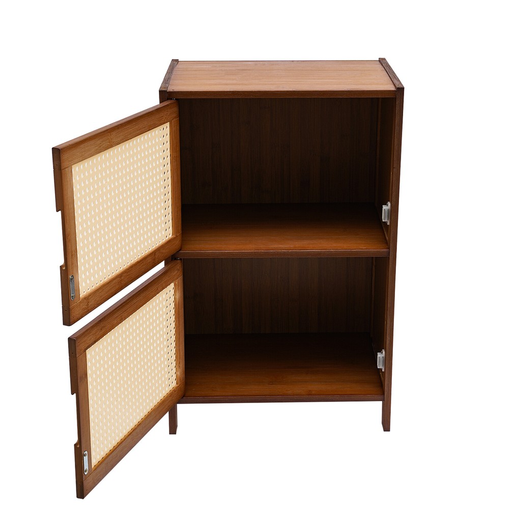 Modern Nightstand 2 Drawers End Side Table Bedside Table with Storage Cupboard