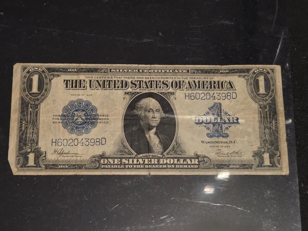 1923 Silver Certificate $1 Dollar Large Note Blue Seal AUCTION!!
