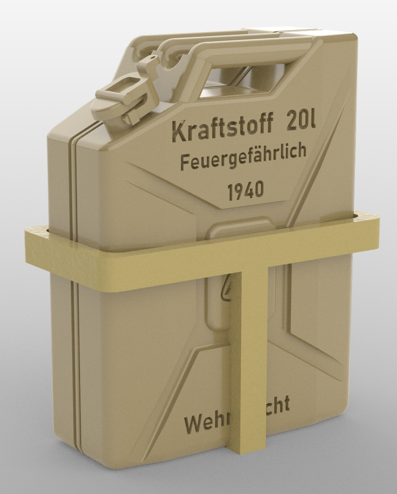 1/18 Scale Battleground WW2 German Jerrycan - Side mount brackets