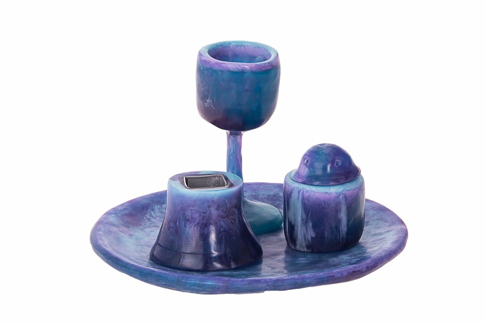 Havdallah Set Resin Blue