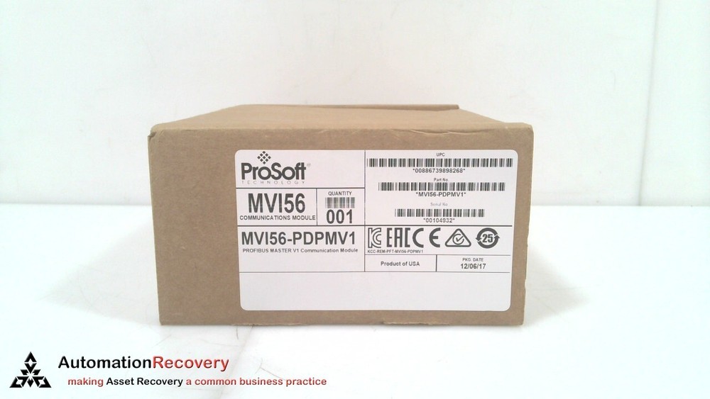ProSoft MVI56-PDPMV1 Profibus Master DP-V1 Comm Module Surplus SEALED