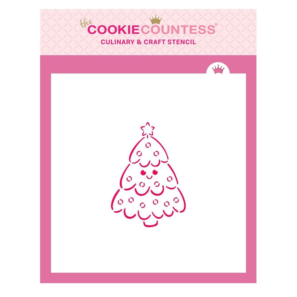 Smiling Christmas Tree PYO Stencil