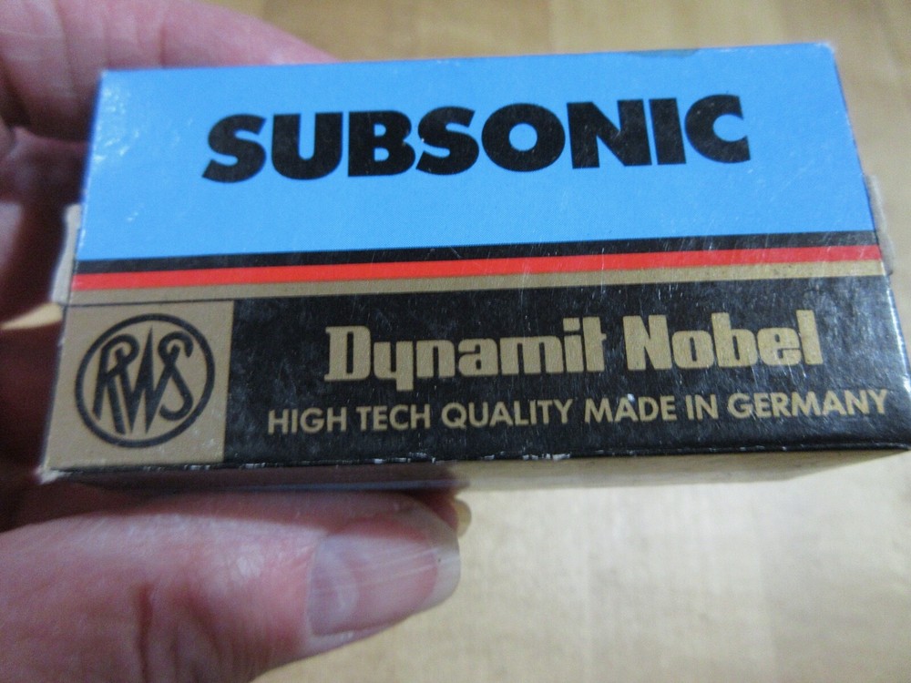 Empty Ammo Box Subsonic Dynamit Nobel 22 L R Germany (w17) # 34