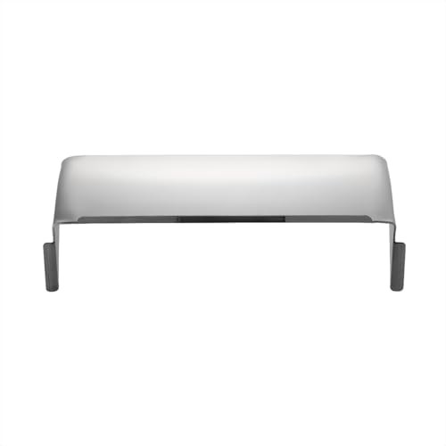 10470 6-inch X 4-inch Stainless Steel Rectangular Headlight Visor, Curved Top