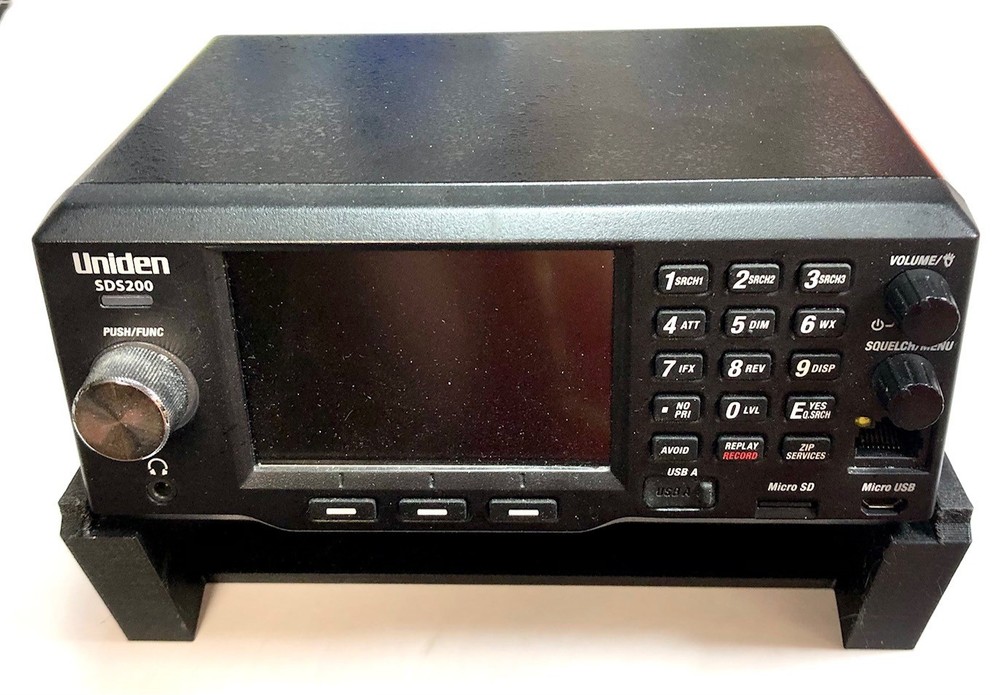 Desktop Stand for Uniden SDS200 Scanner - Scanner Mount Full Width