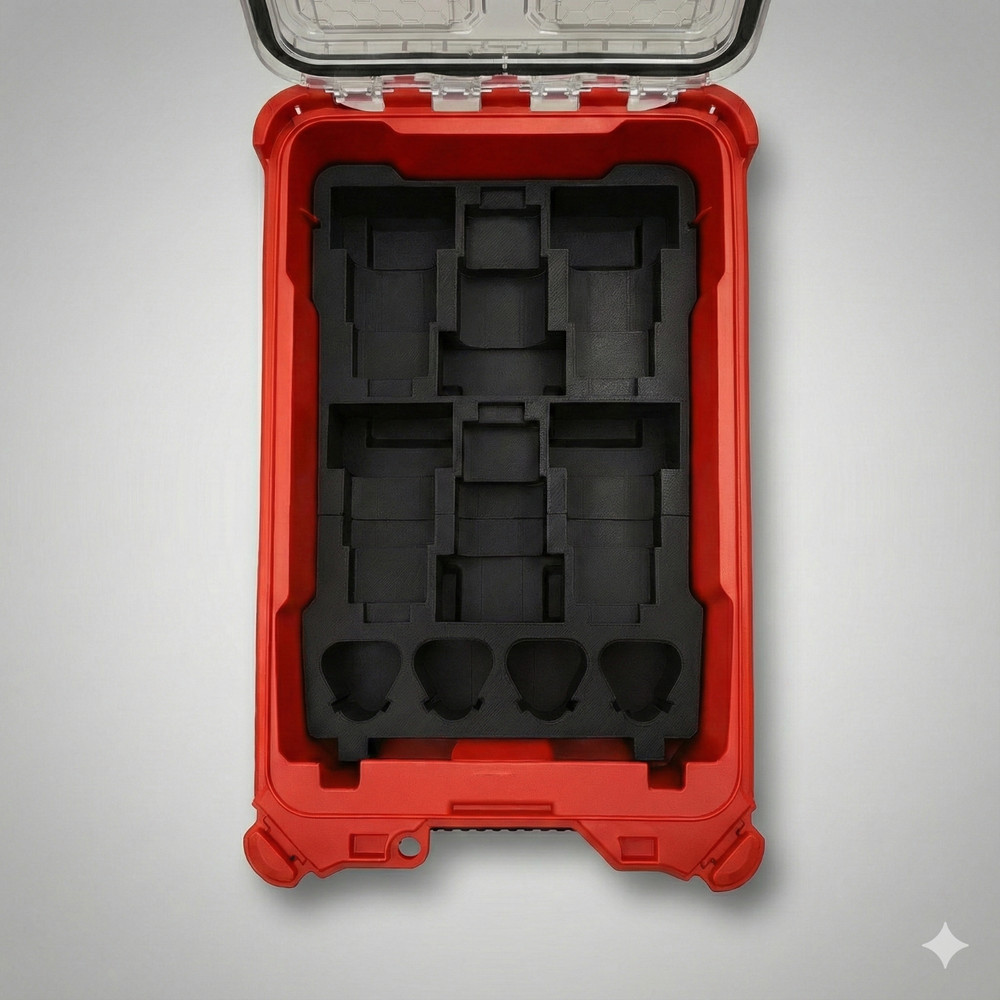 Milwaukee Compact Packout Organizer M12 Battery Storage Insert