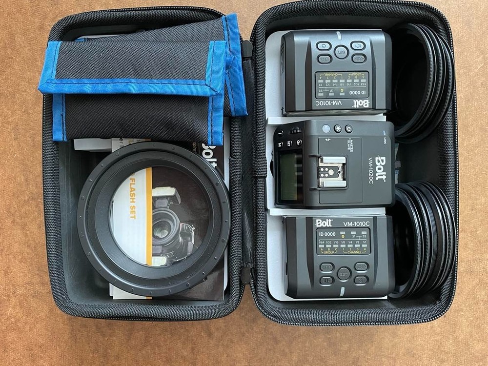 Bolt TTL Macro Ring Flash with Transceiver Set for Canon, NEW