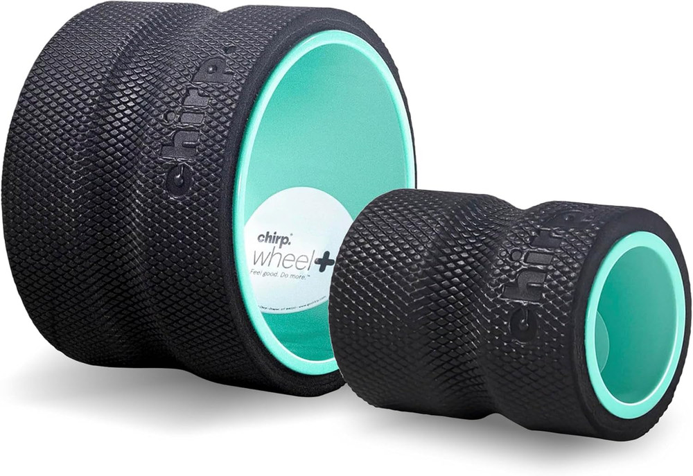 Wheel Foam Roller – Targeted Back & Neck Relief, Lumbar Spine Stretcher, Spinal