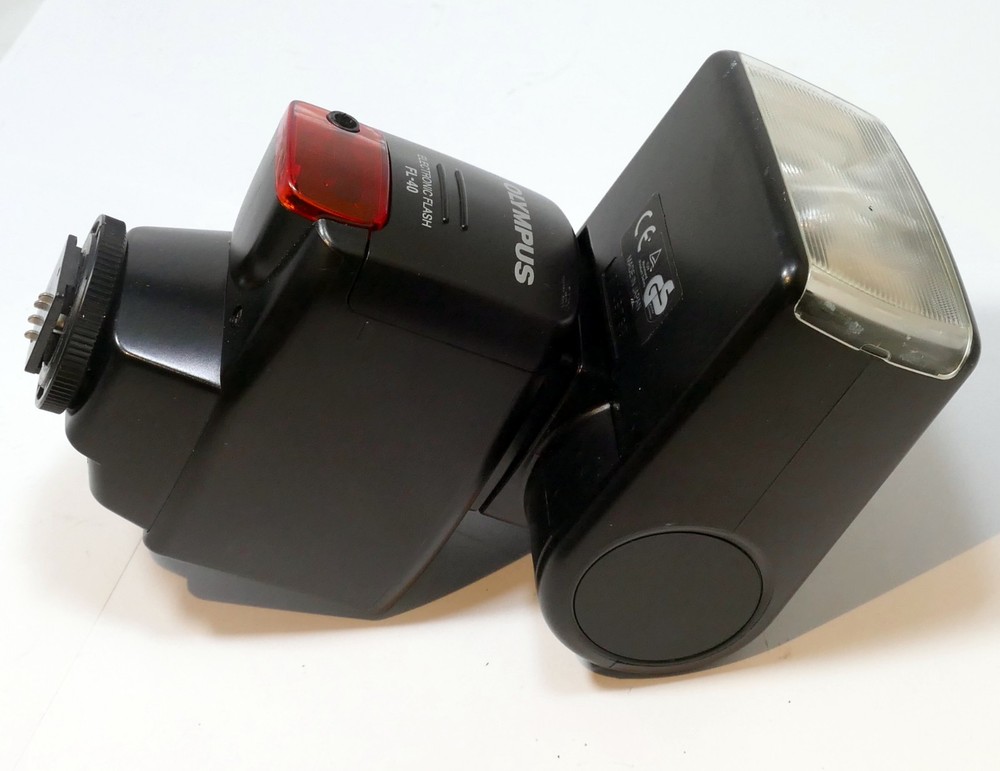 Olympus FL-40 OM FLASH works well, tested