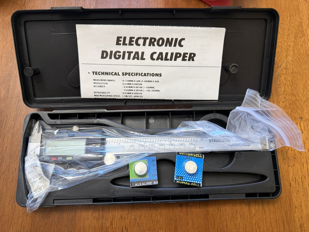 Hardened 6" Digital Caliper Measuring Tool