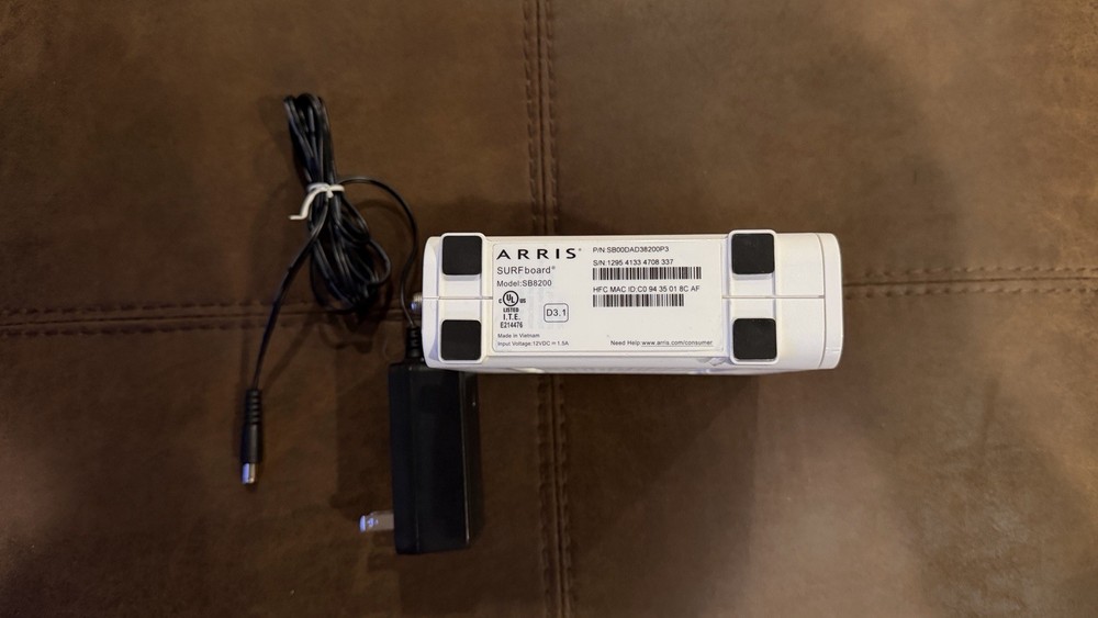 ARRIS SB8200 SURFboard DOCSIS 3.1 Cable Modem - White