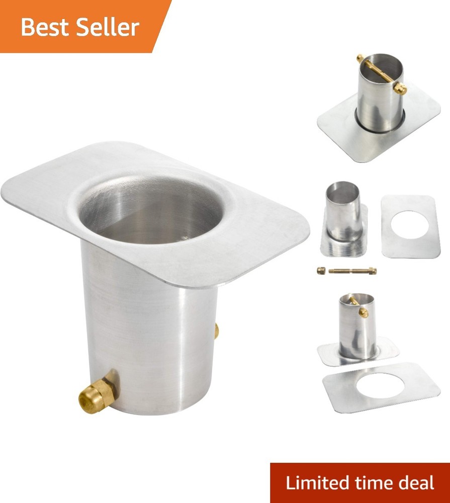 Rust-Resistant Gutter Drainage Adapter for Rain Chains,  Aluminum Design