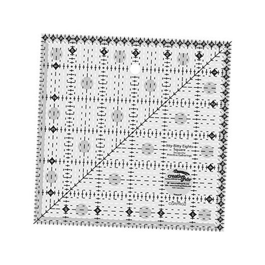 Itty-Bitty Eights Square Quilt Ruler 6in x 6in - CGRPRG2