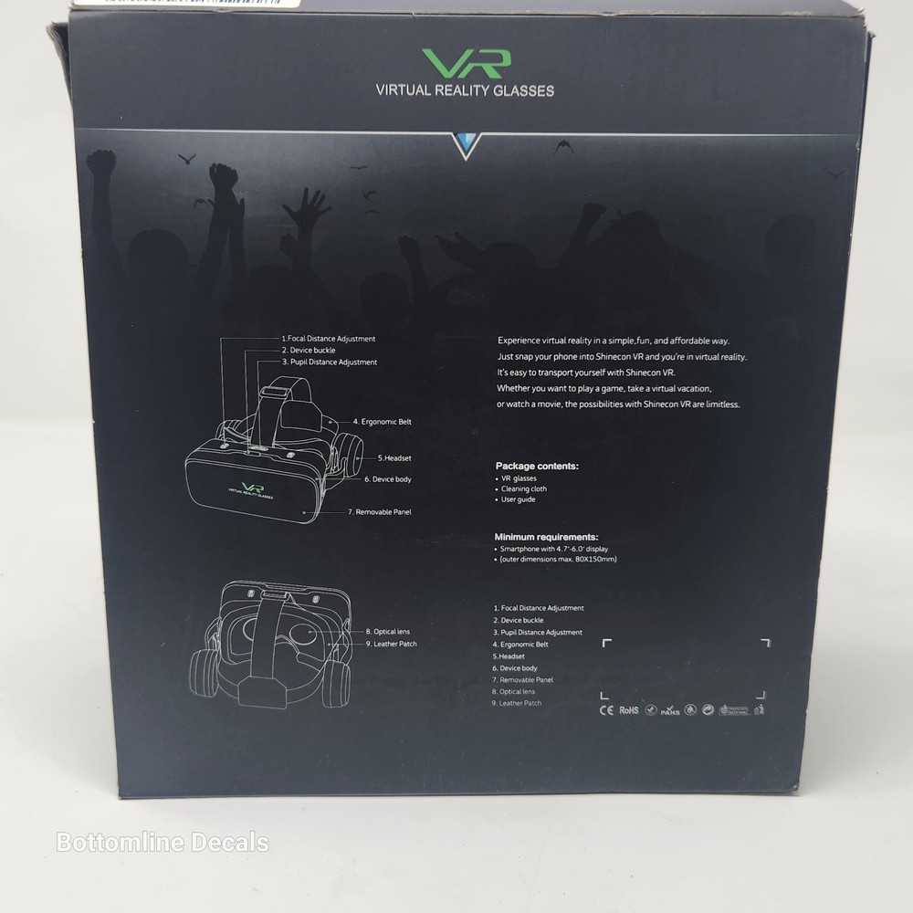 Pansonite Vr Headset 3D Glasses Virtual Reality