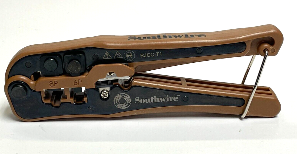 SOUTHWIRE COMPACT PHONE & DATA CRIMP TOOL KIT RJCC-TI CUTS, STRIPS & CRIMPS