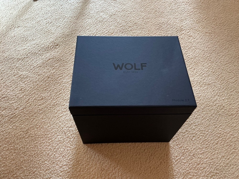 Wolf British Racing Green Programmable Single Watch Winder With Storage
