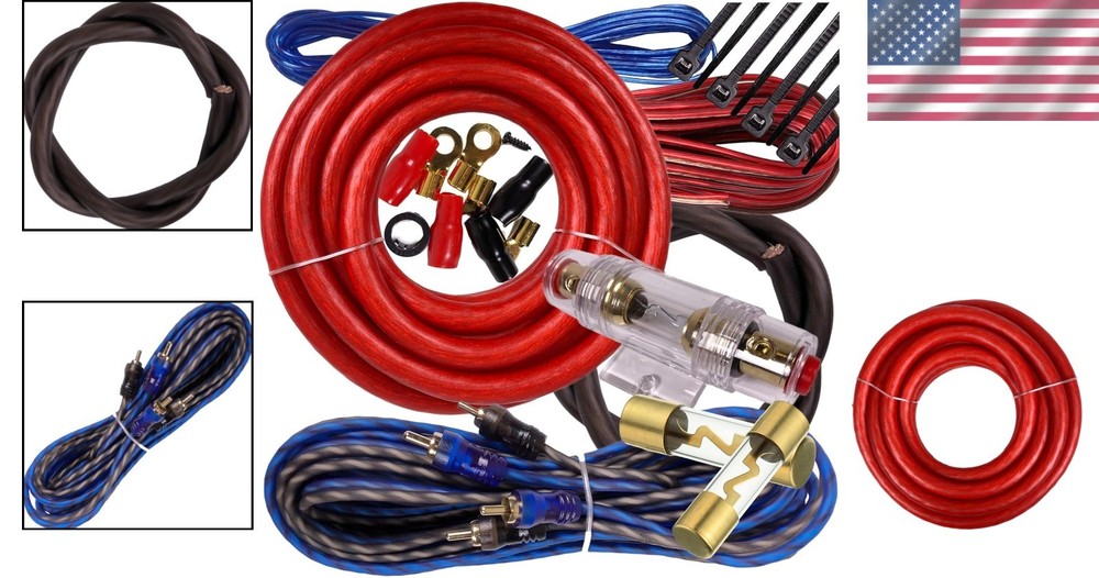 2500W 4 Gauge Amplifier Wiring Installation Kit – Ultimate DIY Audio Solution