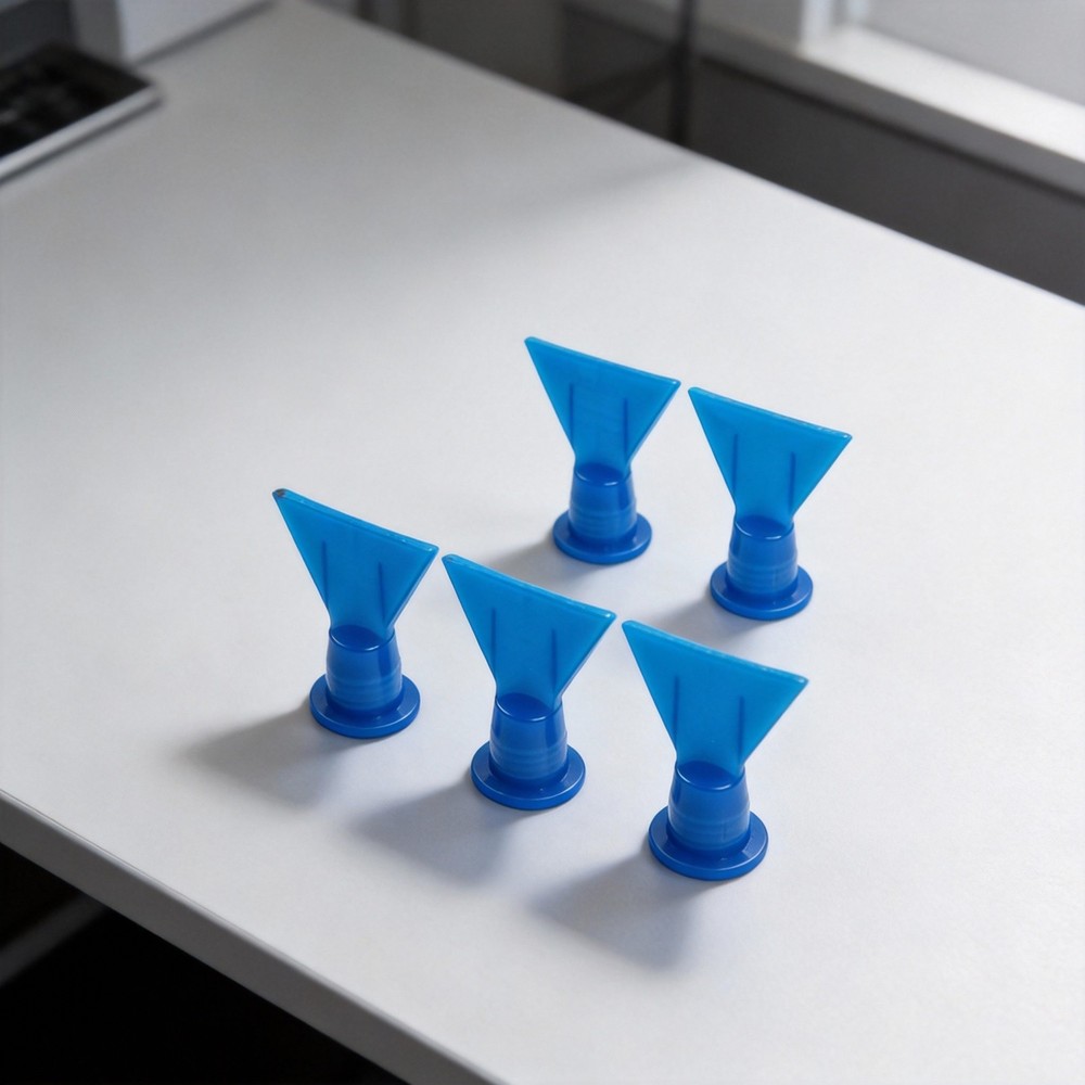 5x Accessories Wave Shape Silicon Cone Caulking Spare Part Flat Nozzle