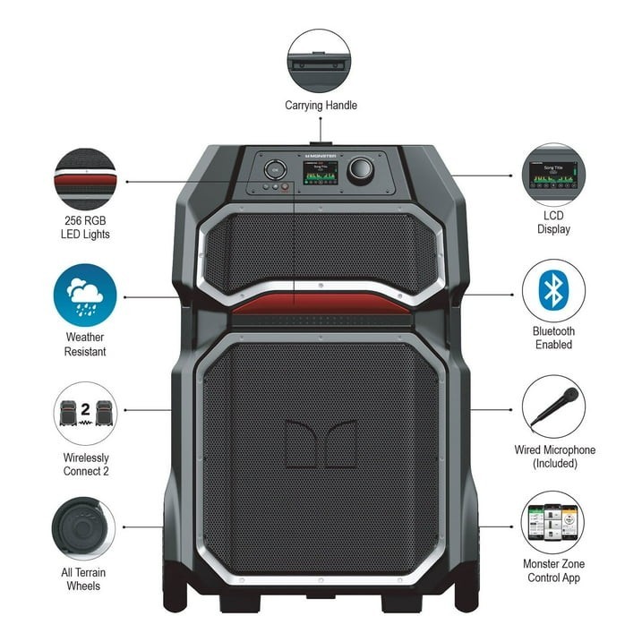 Monster Rockin Roller X Bluetooth Speaker