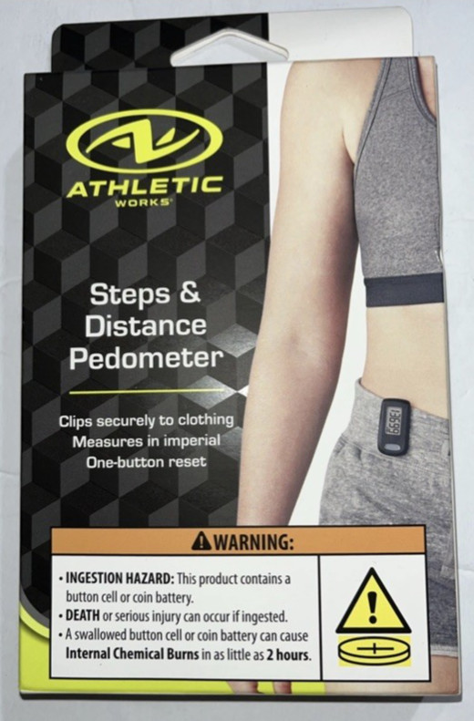 Athletic Works Steps & Distance Clip Pedometer