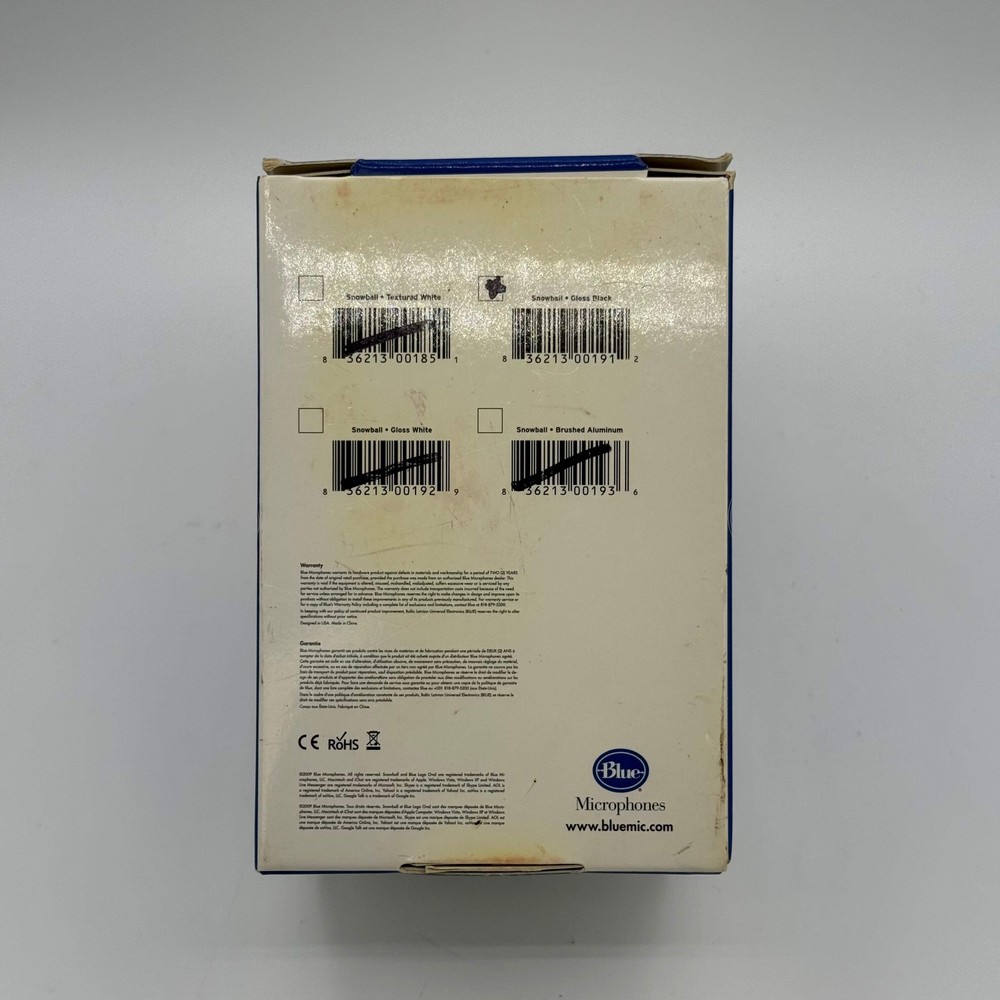 Blue Snowball 44.1 kHz Microphone