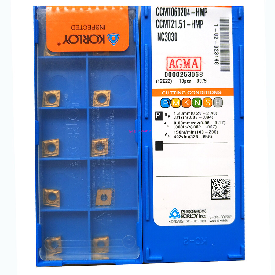 KORLOY CCMT060204-HMP NC3030 Carbide Inserts CNC TOOL