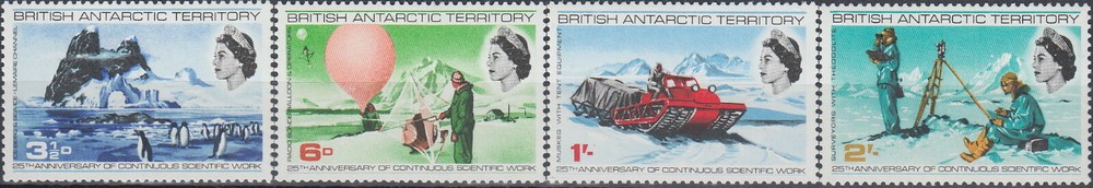 BAT 25th Ann Continuous Scientific Work 1969 MNH-20 Euro
