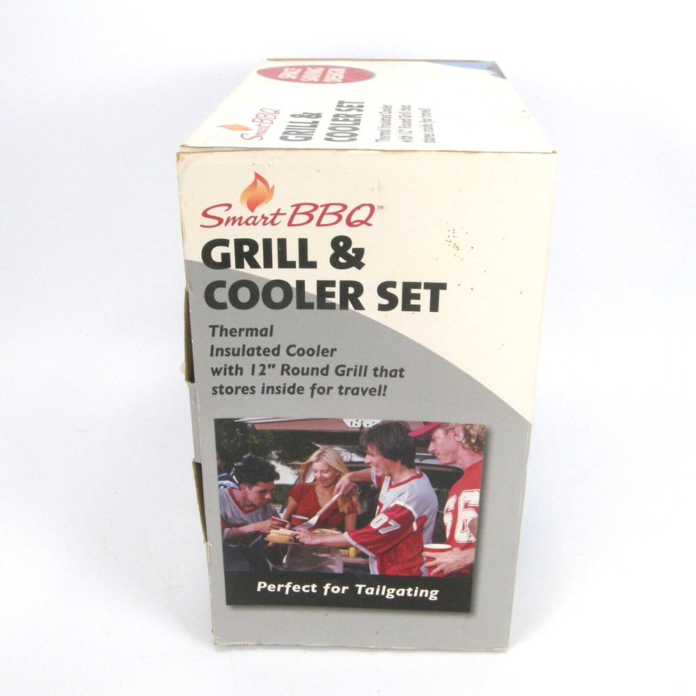 Smart BBQ 12" Portable Grill & Cooler Set - NOB