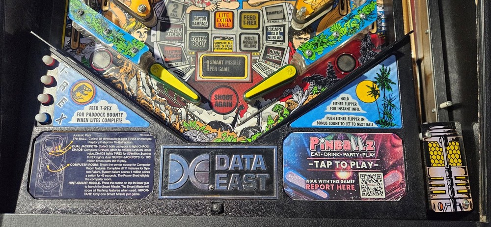 JURASSIC PARK Pinball Machine - Data East 1993 - 2434