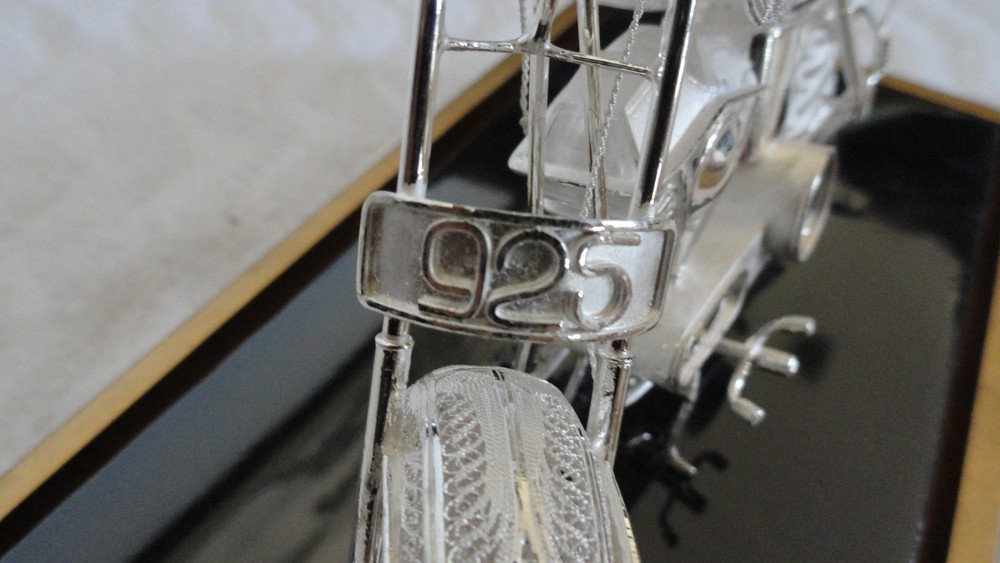 Sterling Silver (92.5%) Motorcycle