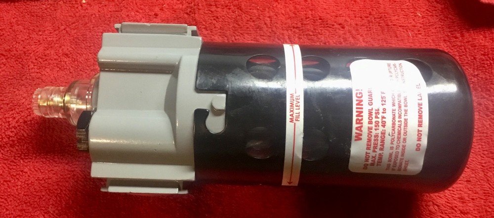 Milton 150 PSI Polycarbonate FRL Lubricator