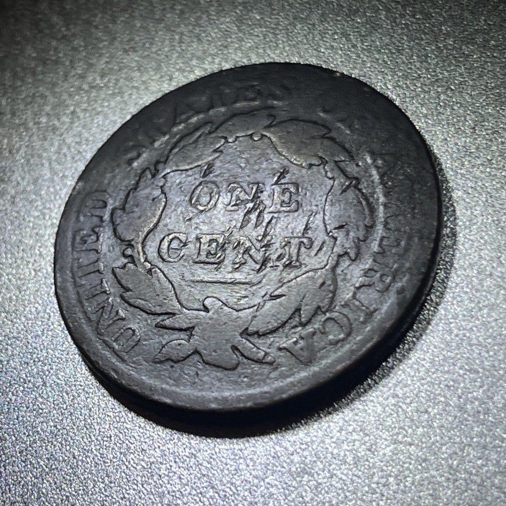 1819/8 Large Cent, Coronet Head, Over-Date