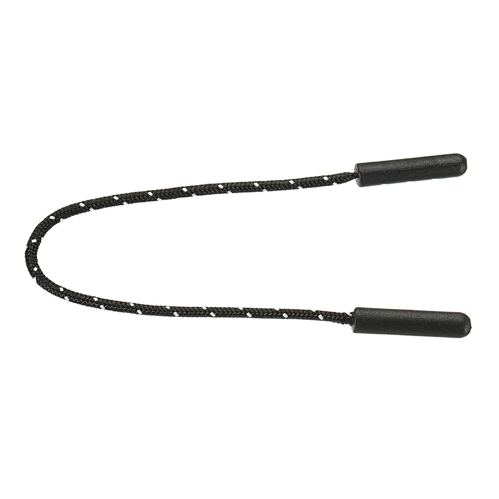Zipper Pulls Extension Handle Cord, 15 Pack Plastic Puller Extender, Black