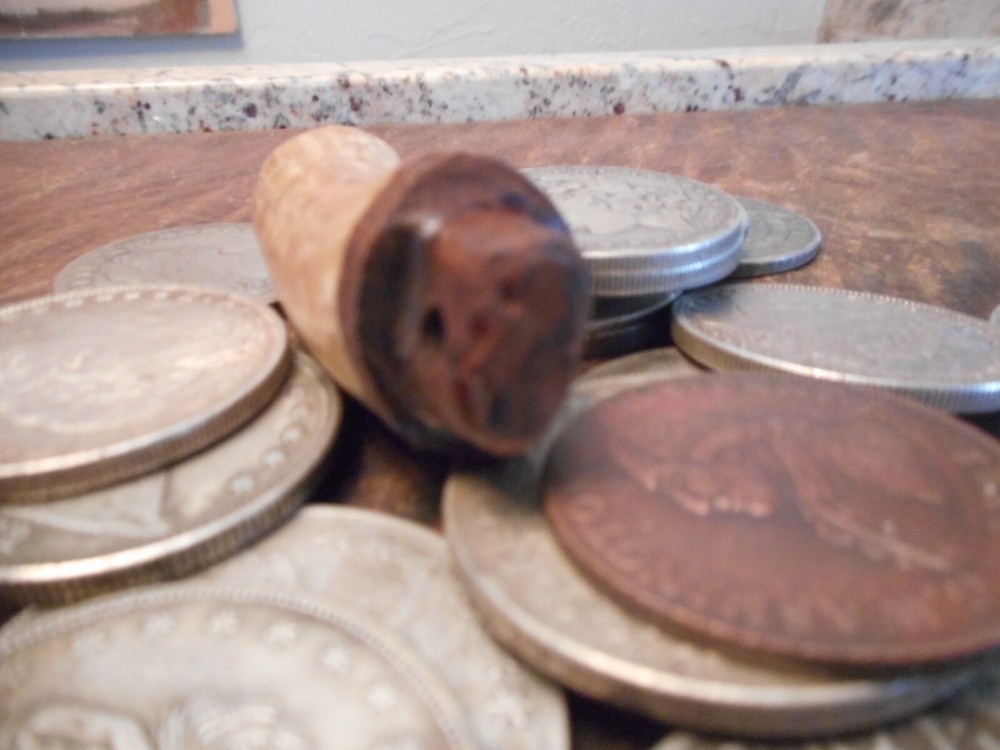 Plain Hand Carved Deer Antler Powder Measure Muzzleloading